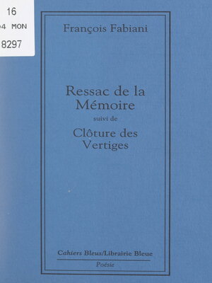 cover image of Ressac de la mémoire